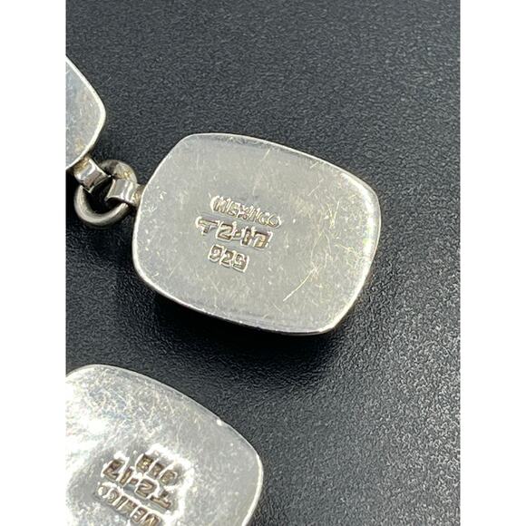 Vintage Mexico Sterling Silver Taxco Jasper Stone Dangle Earrings TZ-17
23.4g - Picture 12 of 12